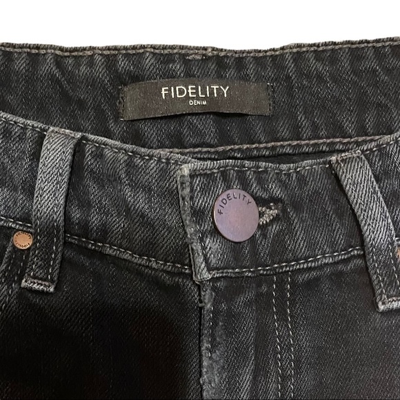 Fidelity Denim Madison Jean in Stiletto Black Vintage NWT - Picture 6 of 13